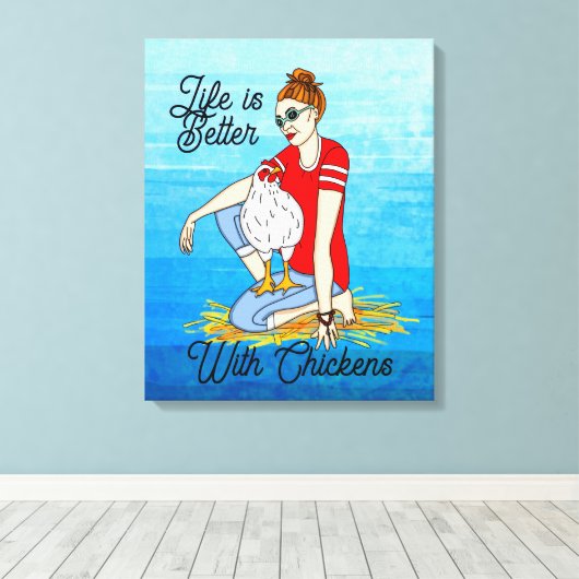 Toile Cool Chicks | Poulet (Insitu (Plancher de Bois))