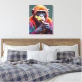 Toile Cool coloré Dude Monkey (Insitu(Chambre))