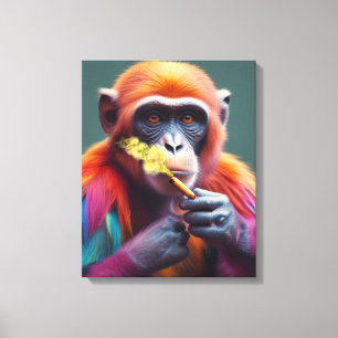 Toile Cool coloré Dude Monkey