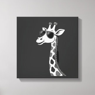 Toile Cool Giraffe Art For Men Women Kids Animal Lover A