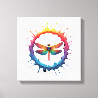 Toile Cool Graphic Tie Dye Sunglasses Dragonfly Illustra