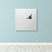 Toile Cool Moderne B&W volant oiseau simple design moder (Insitu (Plancher de Bois))