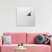 Toile Cool Moderne B&W volant oiseau simple design moder (Insitu(Salon))