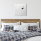 Toile Cool Moderne B&W volant oiseau simple design moder (Insitu(Chambre))