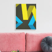 Toile Cool, moderne, tendance géométrique modes fluides (Insitu(Salon))