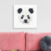 Toile Cool Panda Pixel Art (Insitu(Salon))