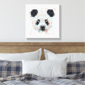 Toile Cool Panda Pixel Art (Insitu(Chambre))