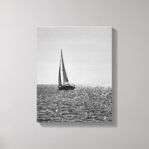Toile Cool photo moderne bateau à voile en été