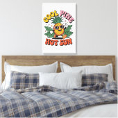 Toile Cool Pine Hot Sun Rétro Pinède Été Vibes (Insitu(Chambre))