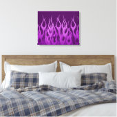Toile Cool Purple Racing Flames Design (Insitu(Chambre))