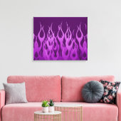 Toile Cool Purple Racing Flames Design (Insitu(Salon))