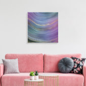 Toile Cool Strata | Belle Agate bleu violet et or (Insitu(Salon))