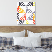 Toile Cool, unique, tendance, urbain, triangles colorés (Insitu(Chambre))