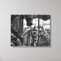 Cool, urbain, photo moderne de chevaux de carrouse