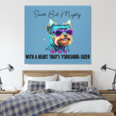 Toile Cool Yorkie Chien avec lunettes de soleil (Insitu(Chambre))