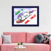 Toile Cool Yule Snowman Enveloppé Canvas (Insitu(Salon))