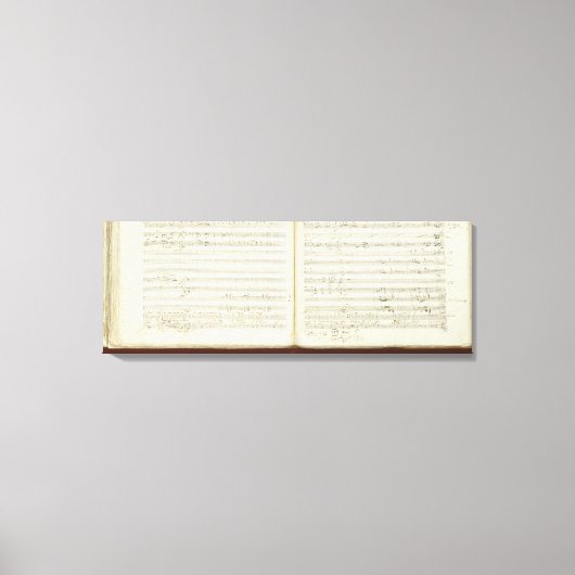 Toile Copie autographique de "La Flûte magique" (Recto)