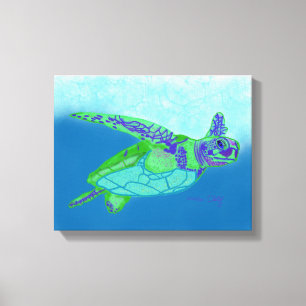 Toile Copie de tortue de mer