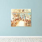 Toile Copie d'une peinture murale de Bonampak (Insitu (Plancher de Bois))