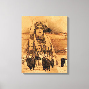 Toile Copie enveloppée par galerie de Buffalo de Natif