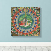 Toile Copie par télécopieur de Genèse 2:22 Dieu a créé E (Insitu (Plancher de Bois))