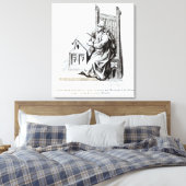 Toile Copiste écrivant sur une feuille de vellum (Insitu(Chambre))