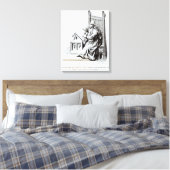 Toile Copiste écrivant sur une feuille de vellum (Insitu(Chambre))