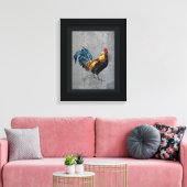 Toile Coq Bantam coloré (Insitu(Salon))