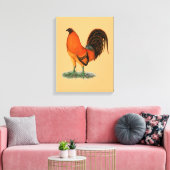 Toile Coq de combat Ginger Rouge (Insitu(Salon))