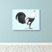 Toile Coq de combat gris à ailes de canard (Insitu (Plancher de Bois))