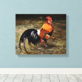 Toile Coq/Gaulois/Rooster (Insitu (Plancher de Bois))