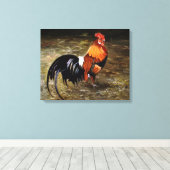 Toile Coq/Gaulois/Rooster (Insitu (Plancher de Bois))