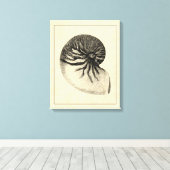 Toile Coque conique vintage noire et blanche (Insitu (Plancher de Bois))