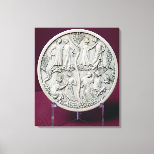 Toile Coque miroir représentant des scènes courtoises, c (Recto)