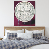 Toile Coque miroir représentant des scènes courtoises, c (Insitu(Chambre))