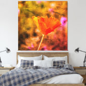 Toile Coquelicot de chiffon orange et mur (Insitu(Chambre))