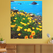 Toile Coquelicots le long de la côte Pacifique (Insitu(Salon))