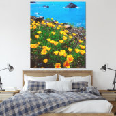 Toile Coquelicots le long de la côte Pacifique (Insitu(Chambre))