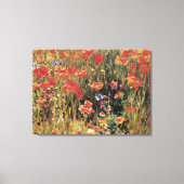 Toile Coquelicots par Robert Vonnoh, Impressionnisme Vin (Recto)