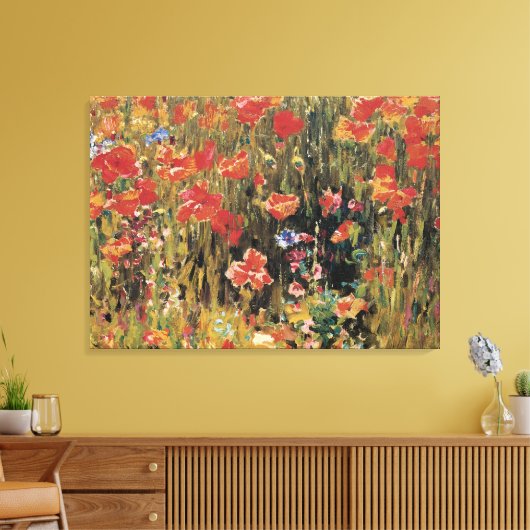Toile Coquelicots par Robert Vonnoh, Impressionnisme Vin (Insitu(Salon))