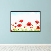Toile Coquelicots rouges (Insitu (Plancher de Bois))