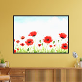 Toile Coquelicots rouges (Insitu(Salon))