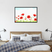 Toile Coquelicots rouges (Insitu(Chambre))