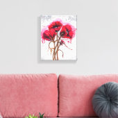 Toile Coquelicots rouges de Lisa (Insitu(Salon))