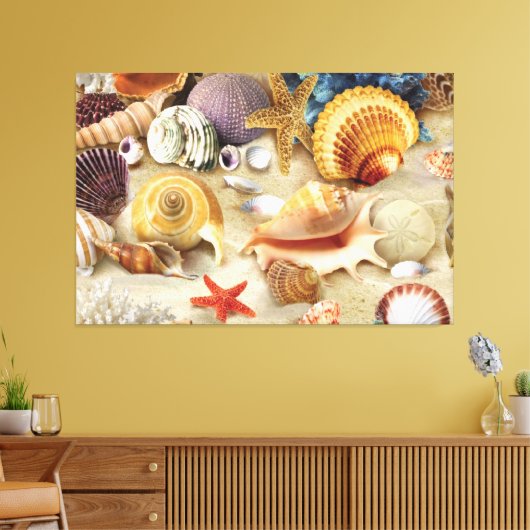 Toile Coques de mer sur la plage (Insitu(Salon))