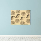 Toile Coques de pêche (Insitu (Plancher de Bois))