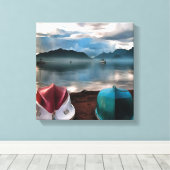 Toile Coques des bateaux et marmaris Hiver (Insitu (Plancher de Bois))