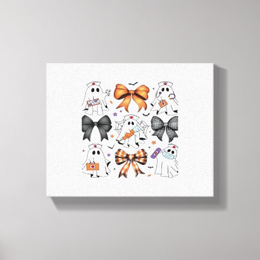 Toile Coquette T-shirt classique pour infirmière fantôme (Recto)