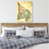 Toile Coquillage Brown et vert (Insitu(Chambre))