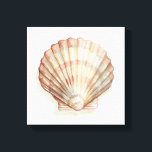 Toile Coquillage rose et crème<br><div class="desc">Megan Meagher aime peindre des photos des belles collections océaniques. Elle saisit les plus belles offres naturelles de la nature dans la vie marine. Dans ce tableau classique et simple, il saisit la simplicité d'un bel coquillage crème et rose. Obtenez ce morceau d'art imprimé dès aujourd'hui pour ajouter à votre...</div>